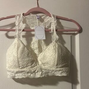 Wishlist Lace Bralette - Cream